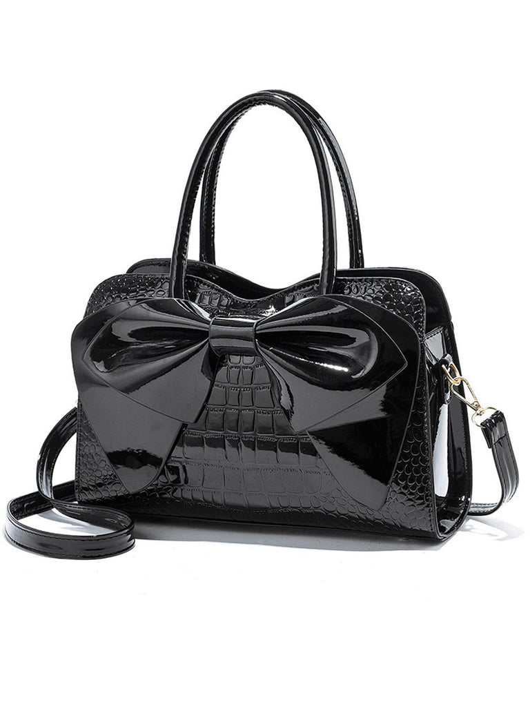 Borsa da donna Bowknot retrò solida