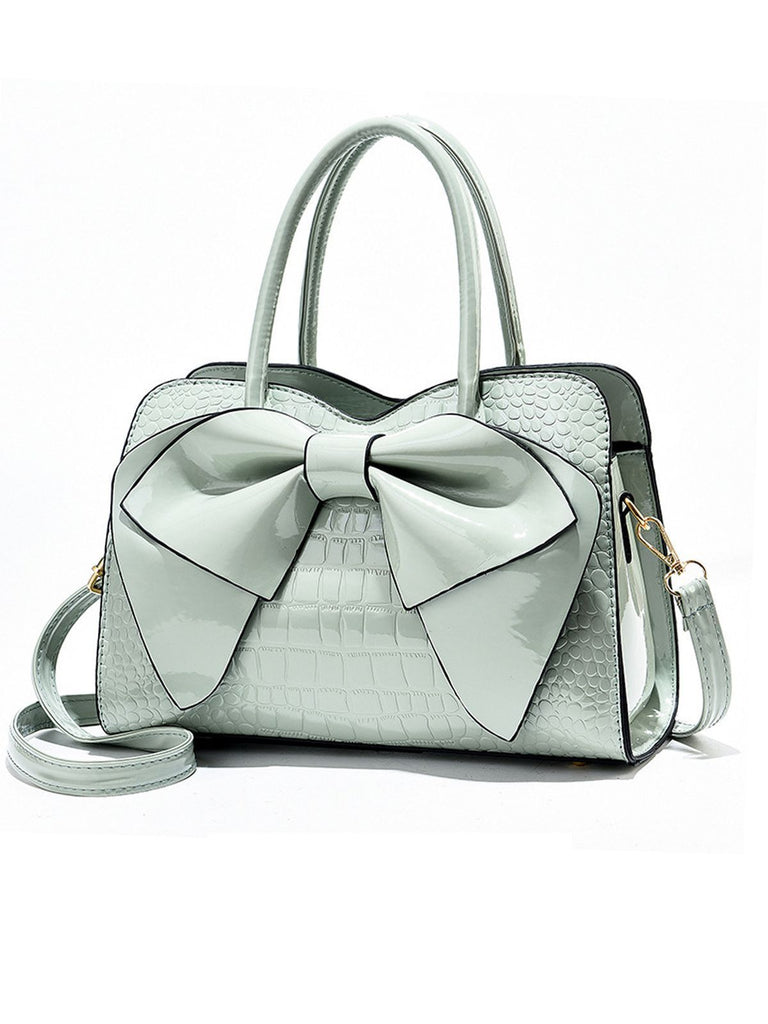 Borsa da donna Bowknot retrò solida