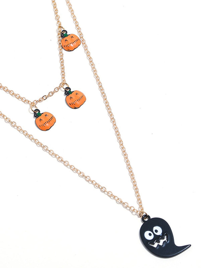 Collana di zucca di Halloween retrò