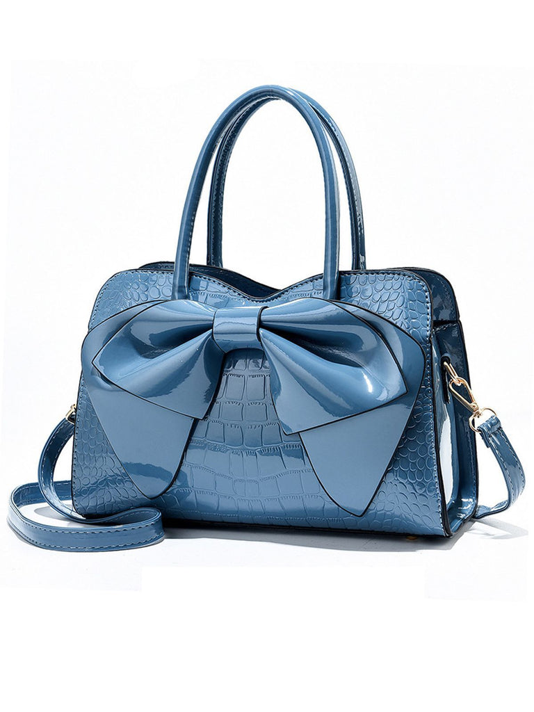 Borsa da donna Bowknot retrò solida