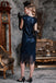 Vestito da flapper Gatsby con nappe anni '20