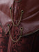 Corsetto gotico in pelle con capestro Steampunk