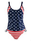 Cinturino con bandiera americana Tankini