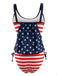 Cinturino con bandiera americana Tankini